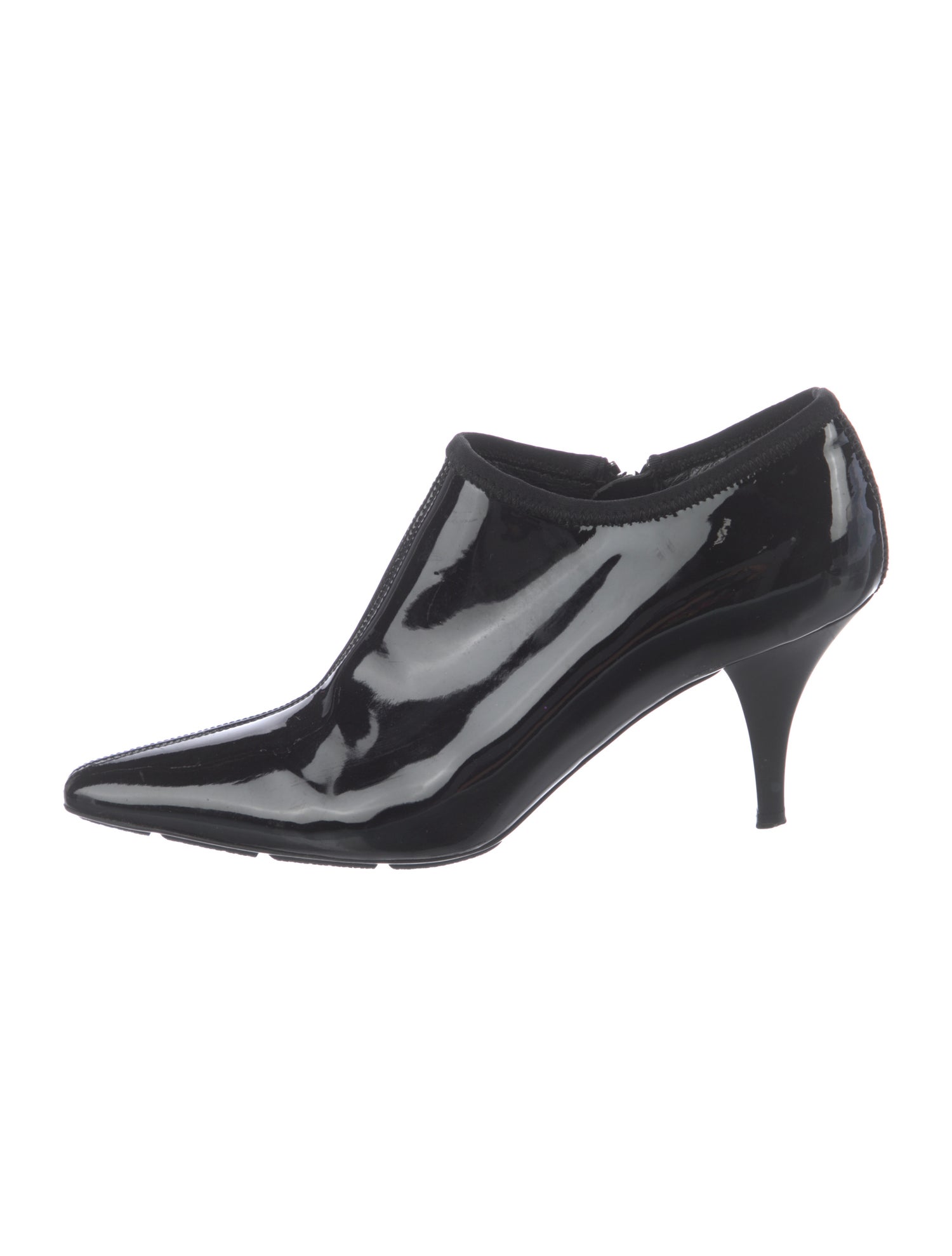 Prada Sport Leather Mary Jane Flats - Black Flats, Shoes