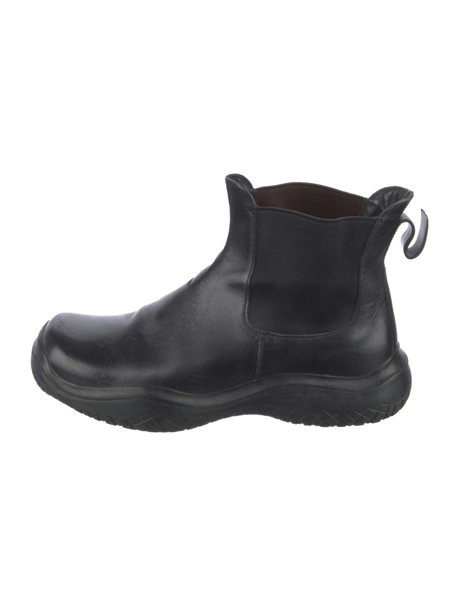 Prada Sport Leather Chelsea Boots
