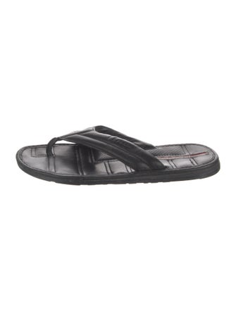 Prada Sport Leather Flip Flops