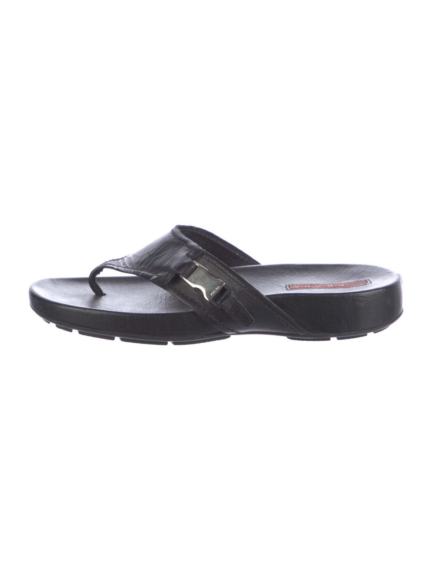 Prada Sport Vintage Leather Slides