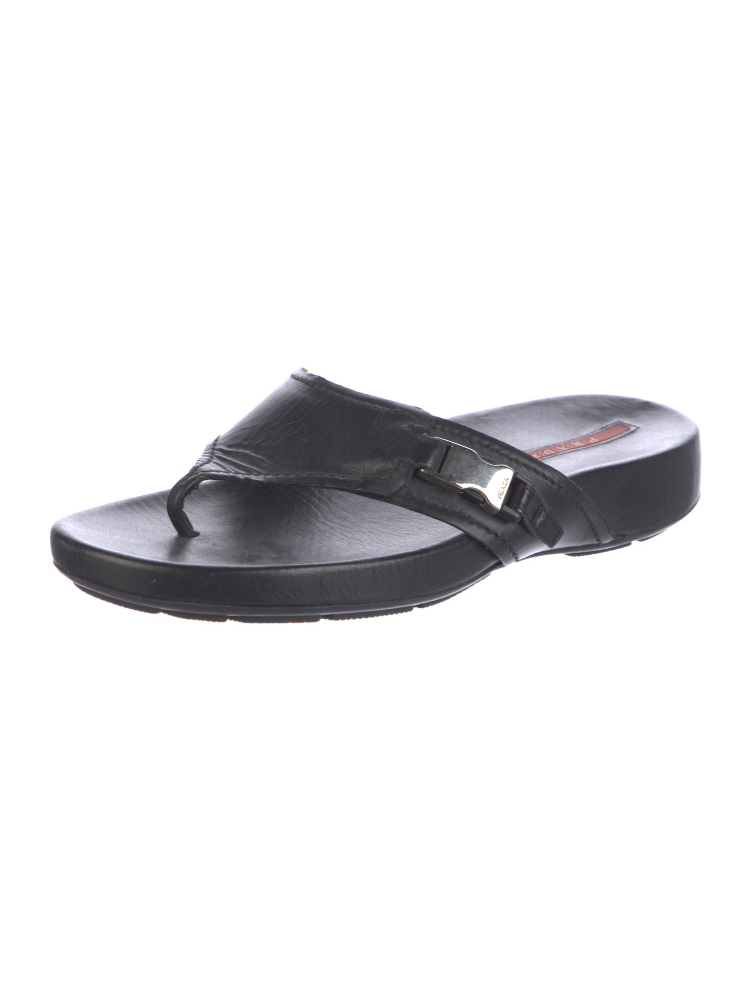 Prada Sport Vintage Leather Slides