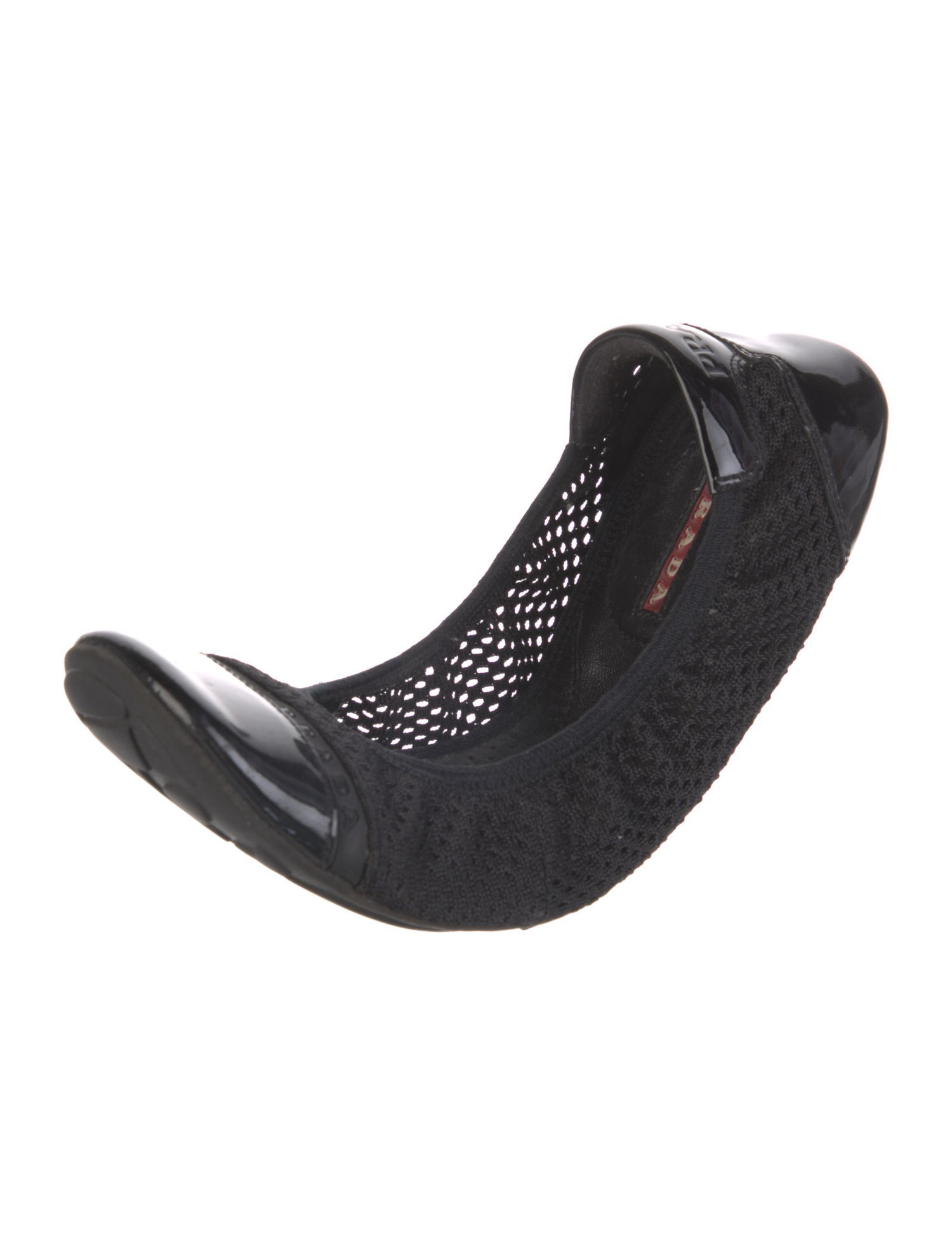 Prada Sport Vintage Signature Logo Ballet Flats