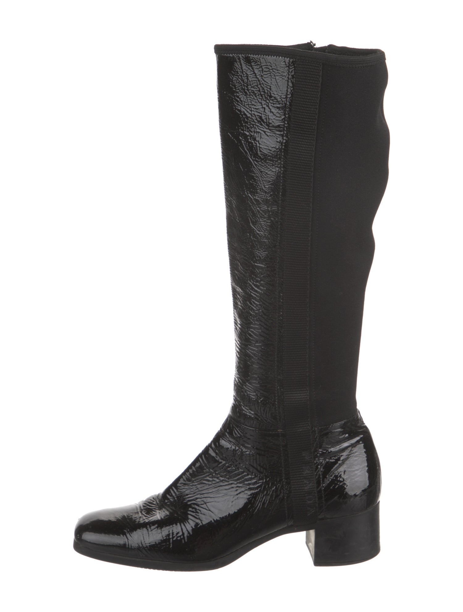 Prada Sport Patent Leather Riding Boots