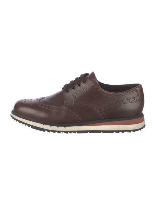 Prada Sport Leather Lasercut Accents Brogues