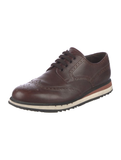 Prada Sport Leather Lasercut Accents Brogues