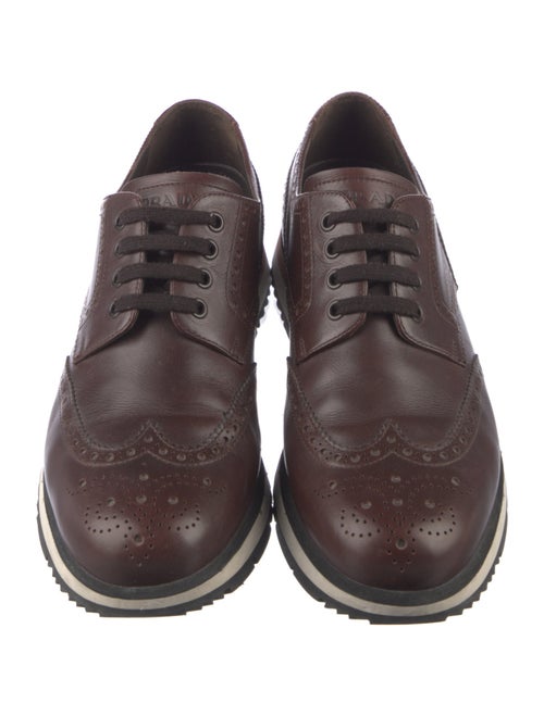 Prada Sport Leather Lasercut Accents Brogues