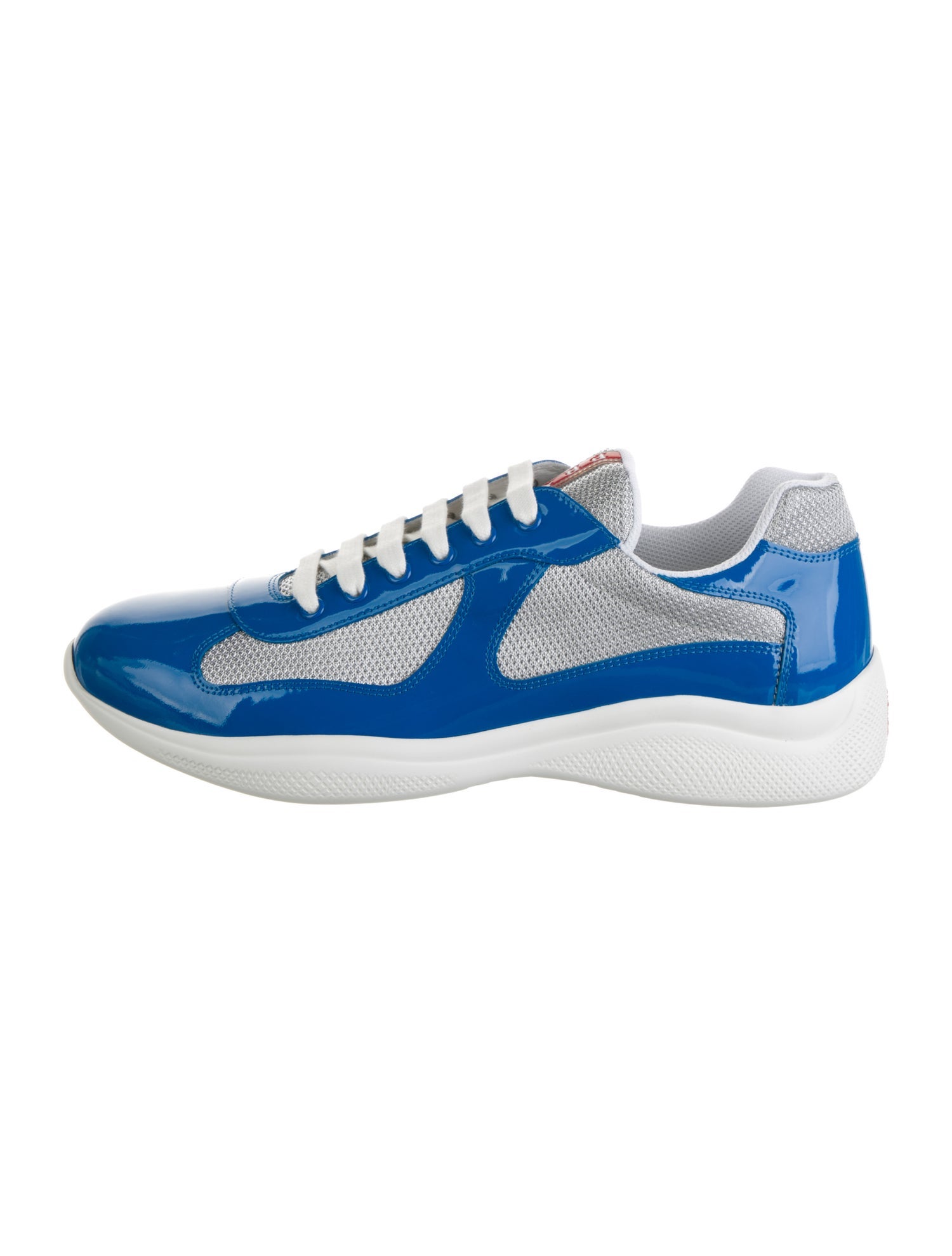靴 PRADA SPORT America's Cup Sneaker Prada Patent Leather and Technical Fabric Prada America's