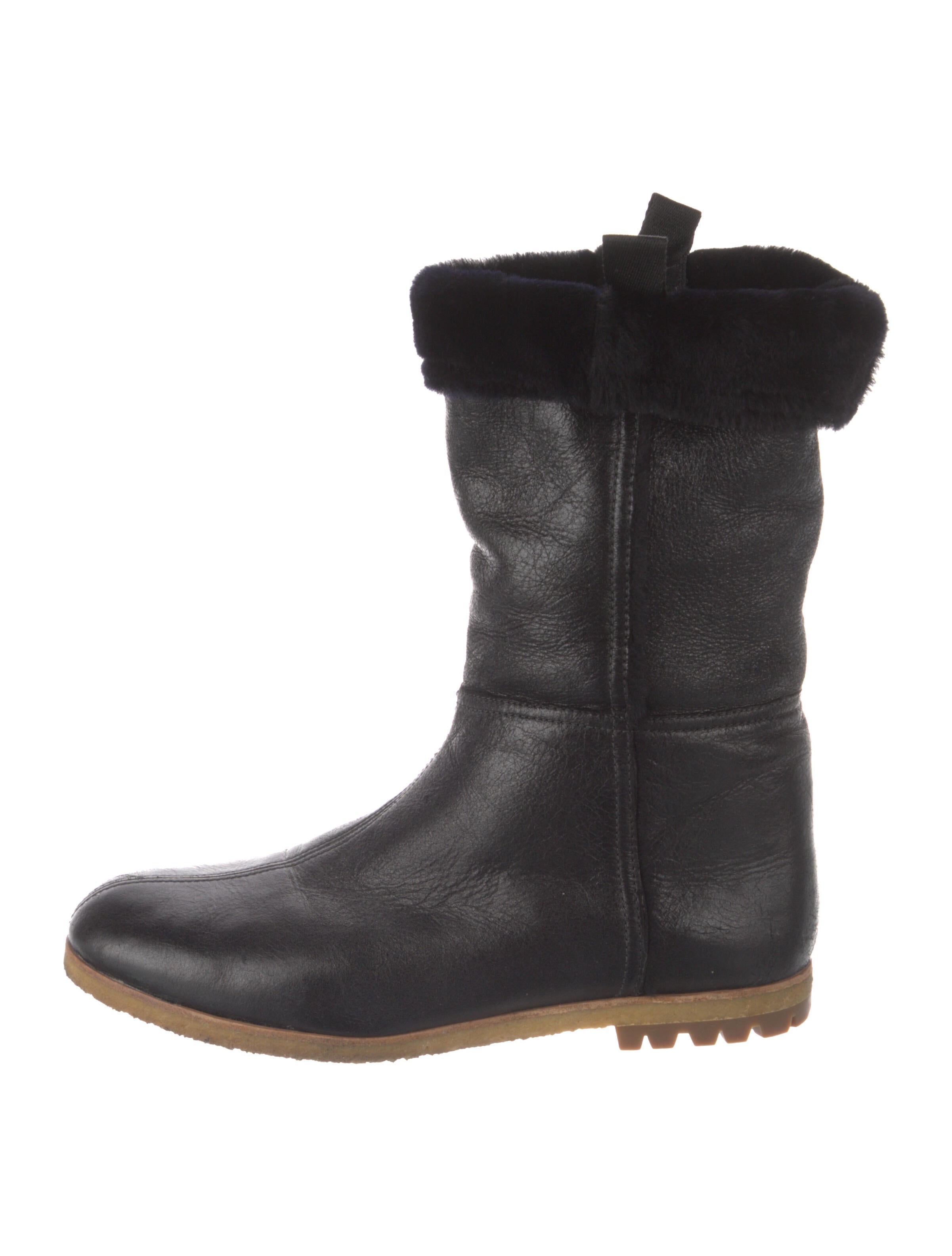 Prada Sport Leather Riding Boots