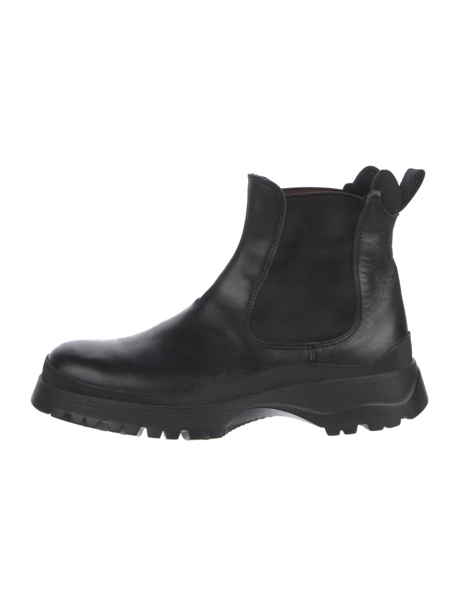 Prada Sport Leather Chelsea Boots