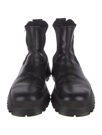 Prada Sport Leather Chelsea Boots