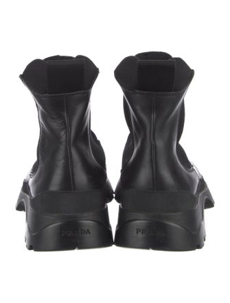 Prada Sport Leather Chelsea Boots
