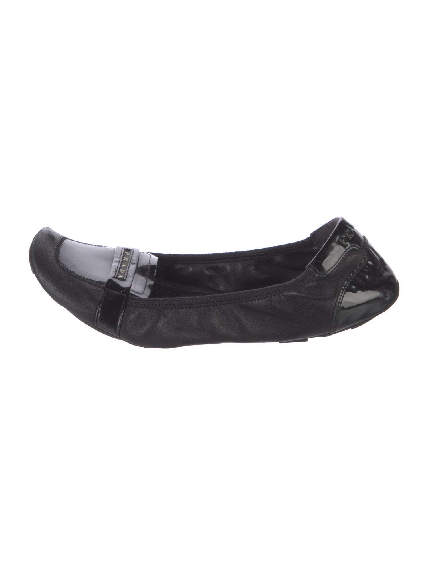 靴 PRADA SPORT Logo flat shoes BLACK PRADA Sport Black Leather Loafer Linea Rossa 0950 UK8 US9 | eBay