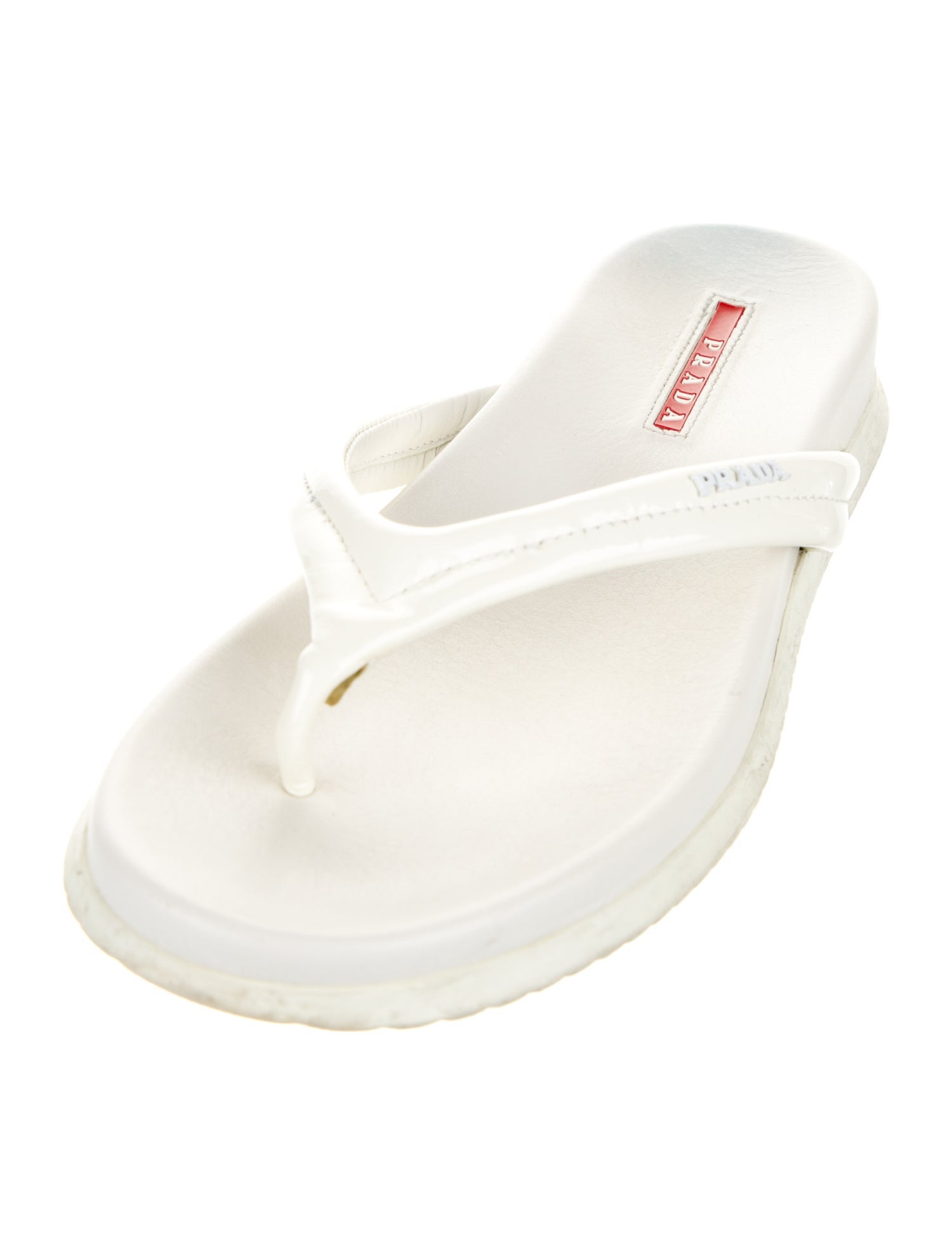 Prada Sport Patent Leather Slides