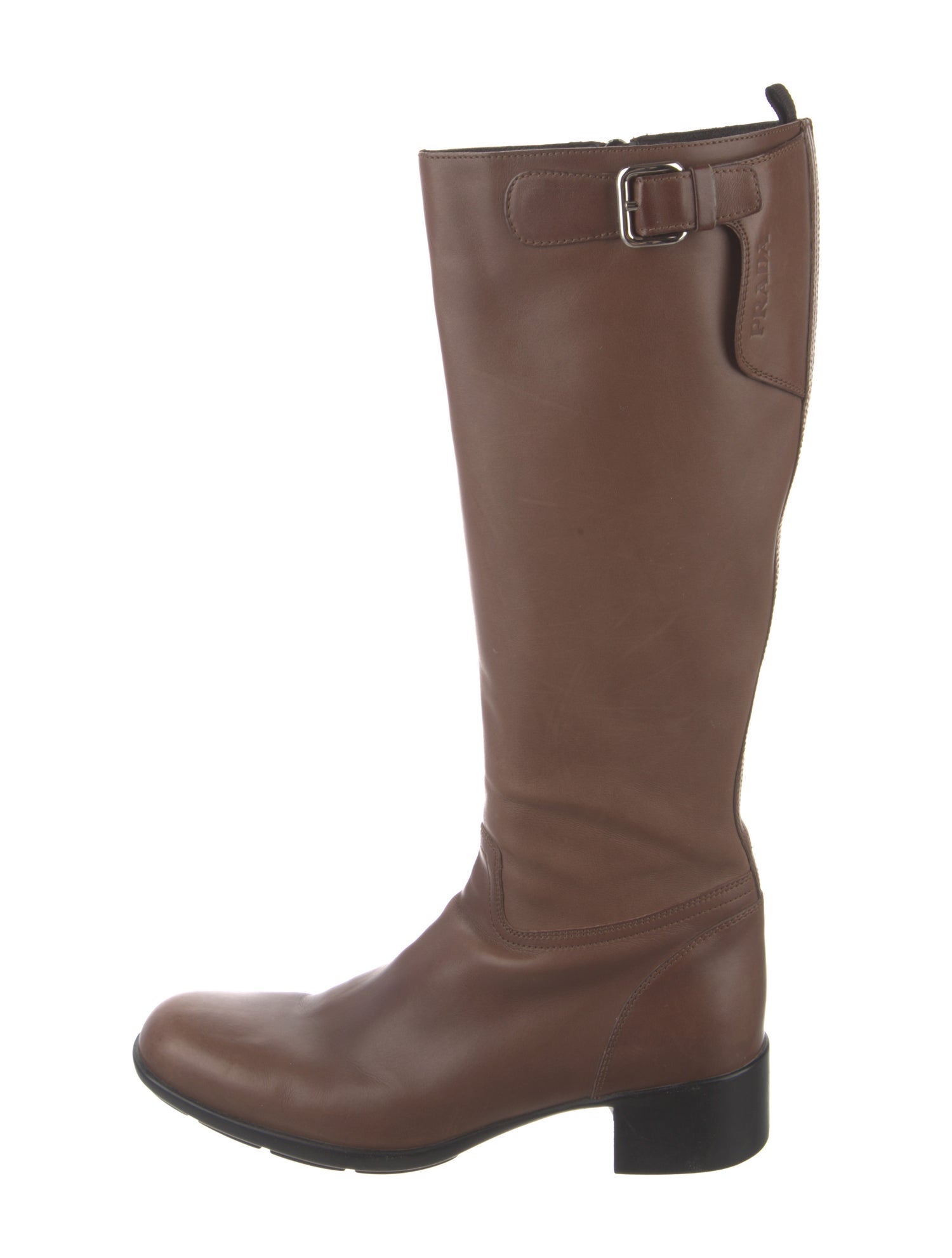 Prada Sport Leather Riding Boots