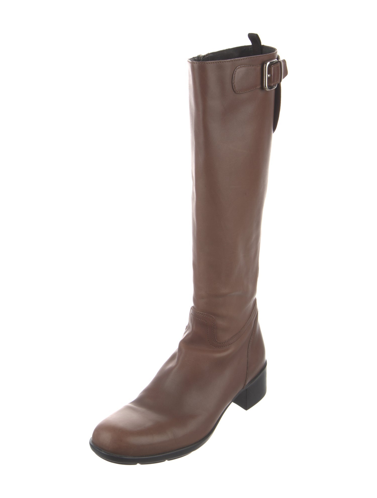 Prada Sport Leather Riding Boots