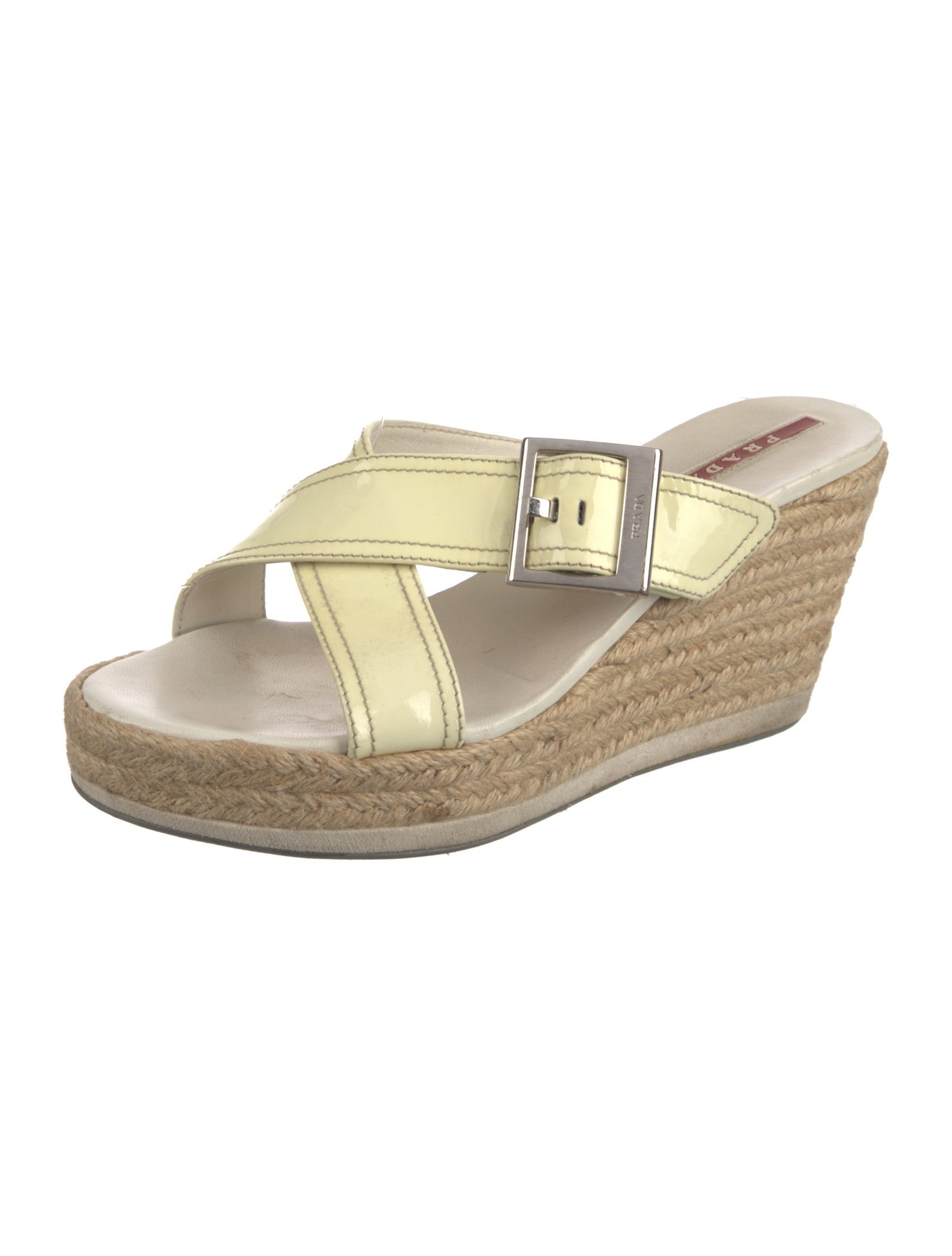 Prada Sport Vintage Patent Leather Espadrilles