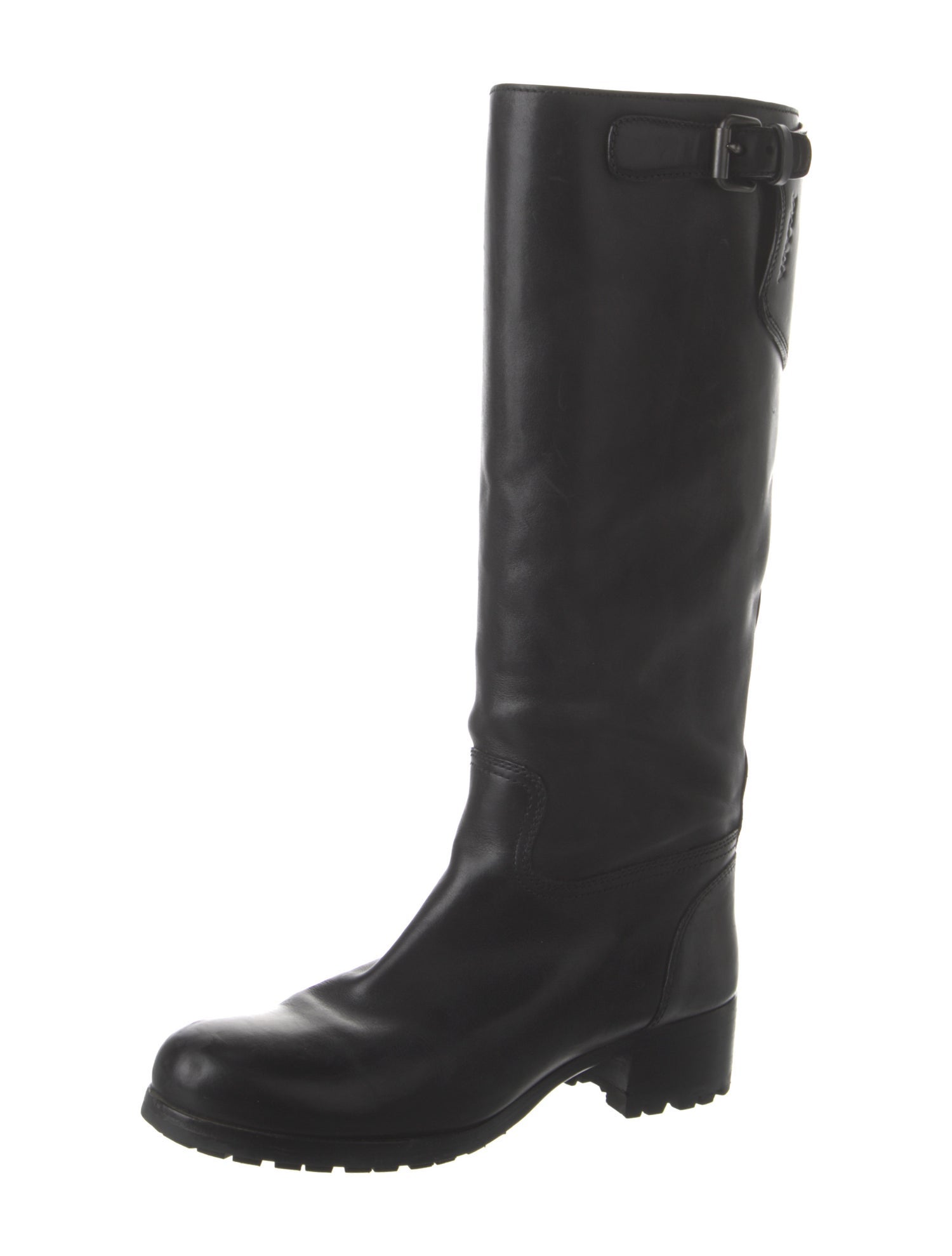Prada Sport Leather Riding Boots