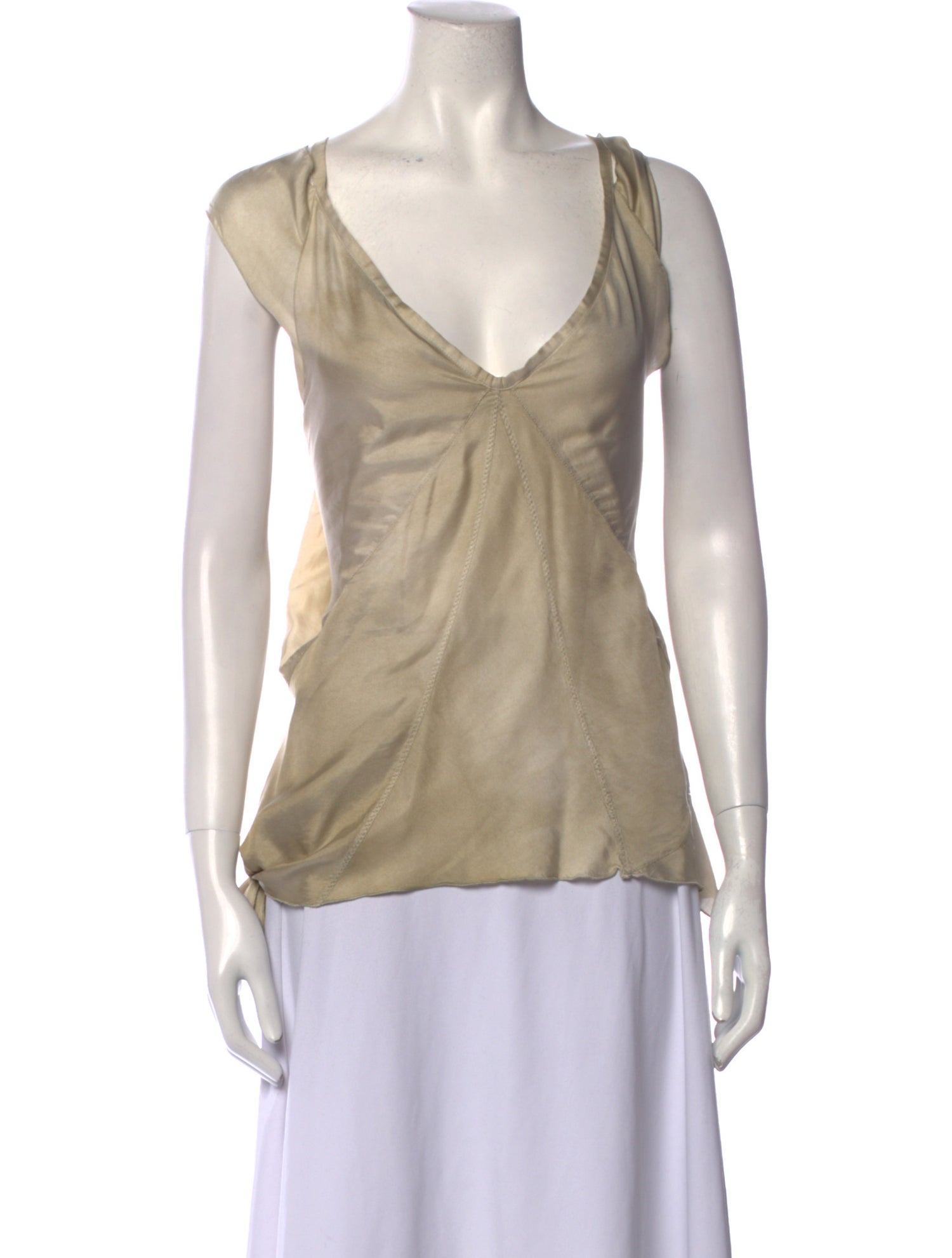 Sézane Halterneck Sleeveless Crop Top w/ Tags - Neutrals