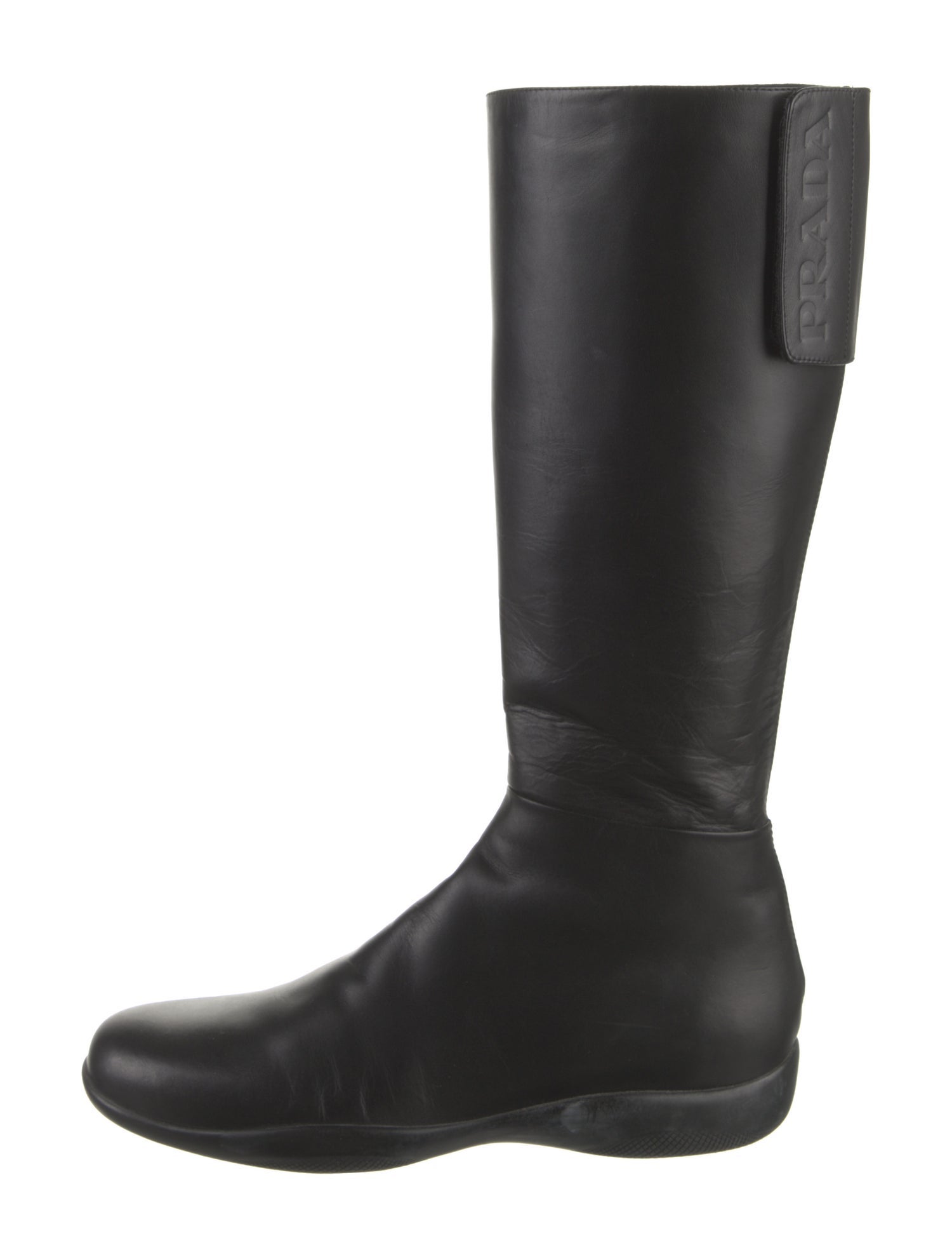Prada Sport Vintage Leather Rain Boots
