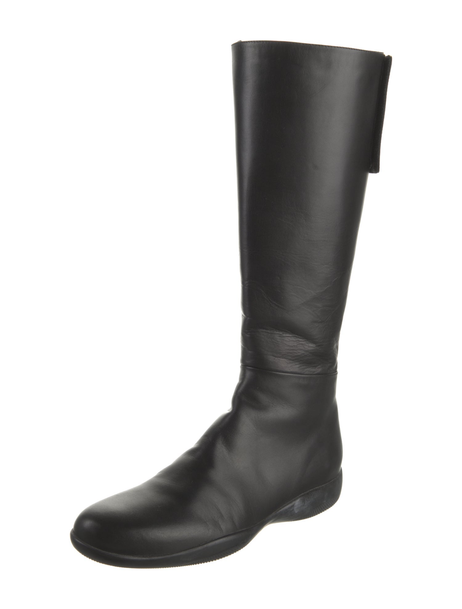 Prada Sport Vintage Leather Rain Boots