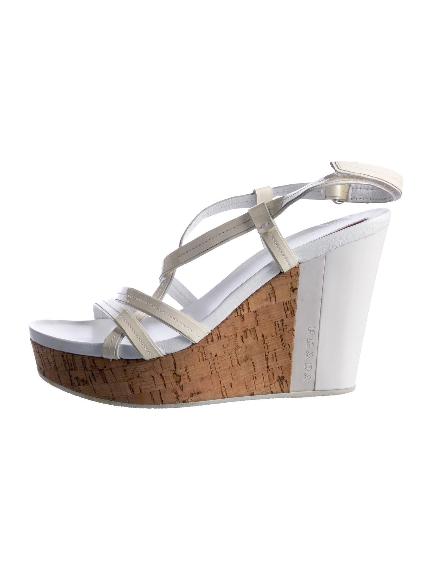 Prada Sport Vintage Leather Slingback Sandals