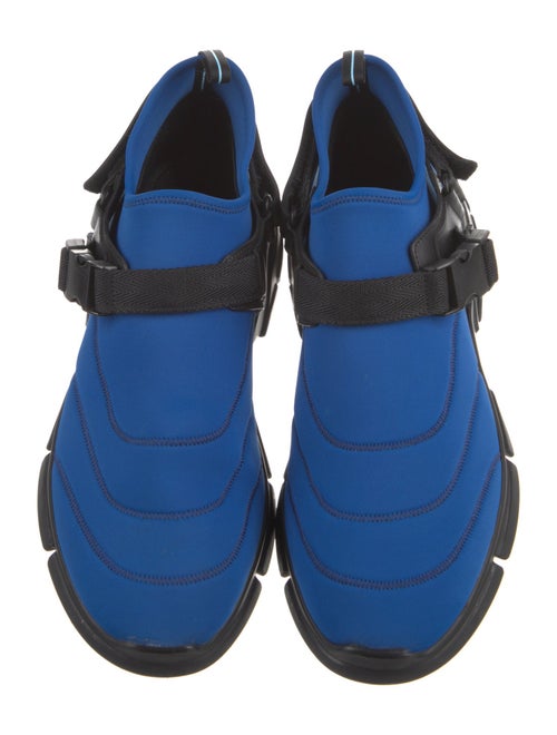 Prada Neoprene Colorblock Pattern Athletic Sneakers