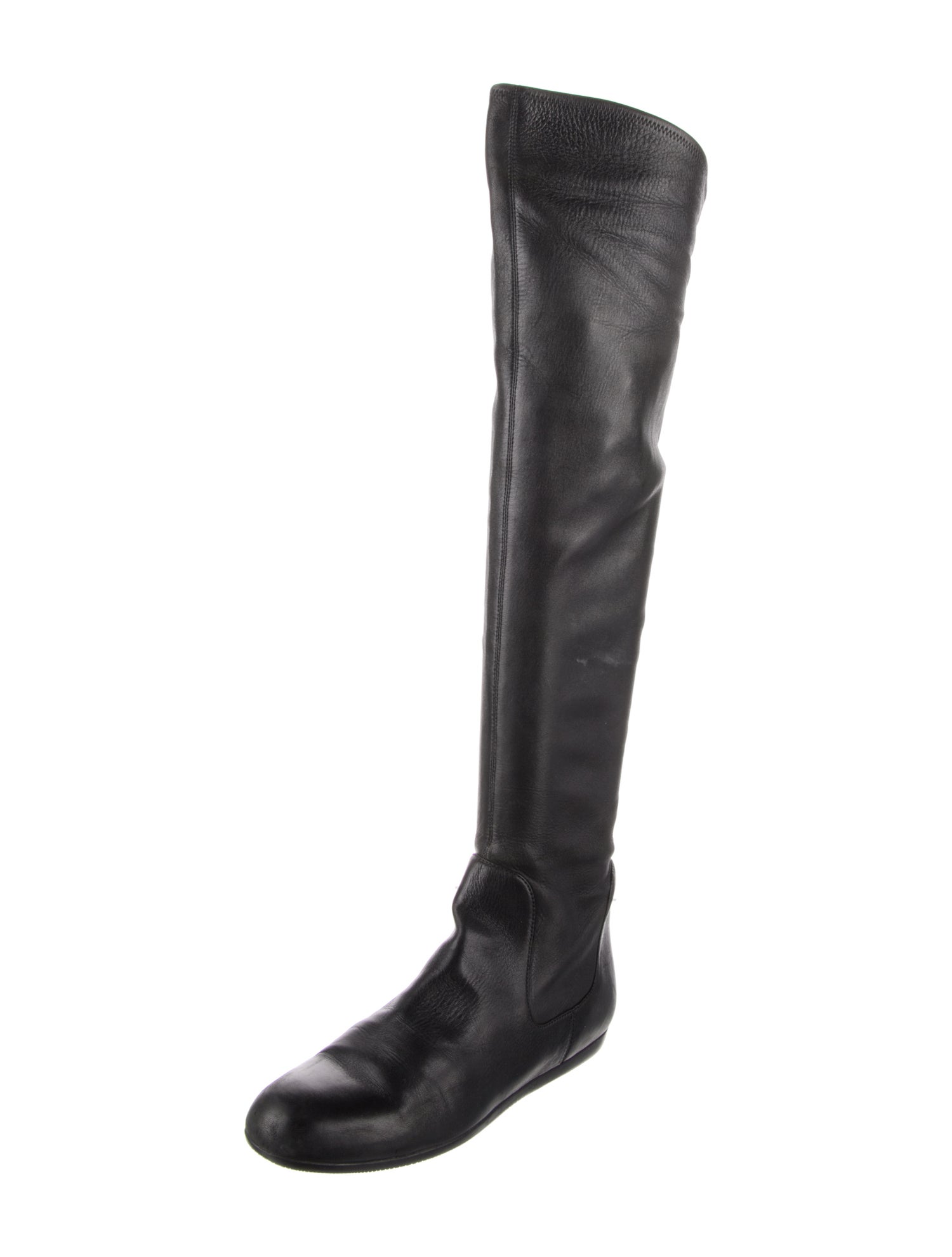 Prada Sport Leather Riding Boots