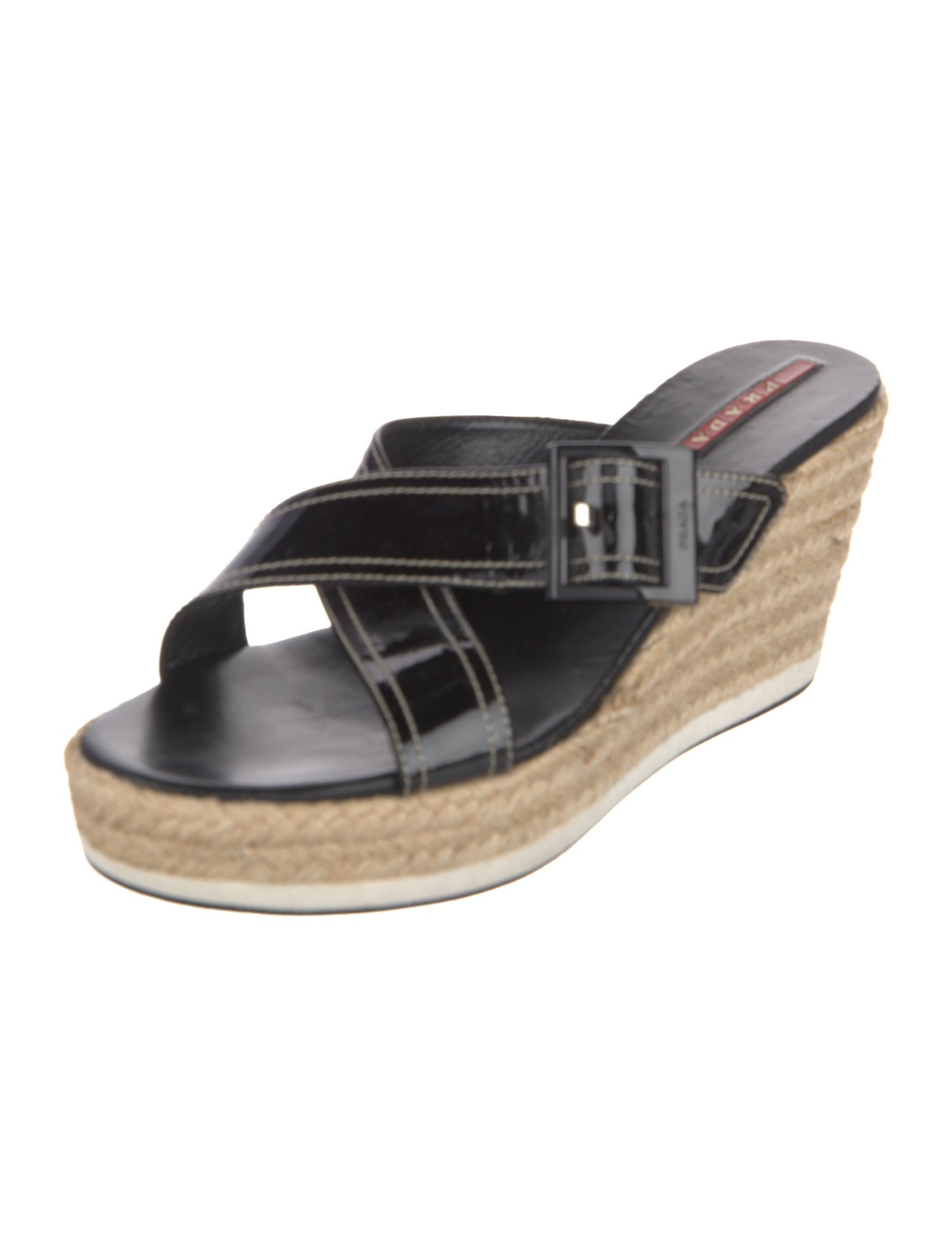 Prada Sport Patent Leather Espadrilles