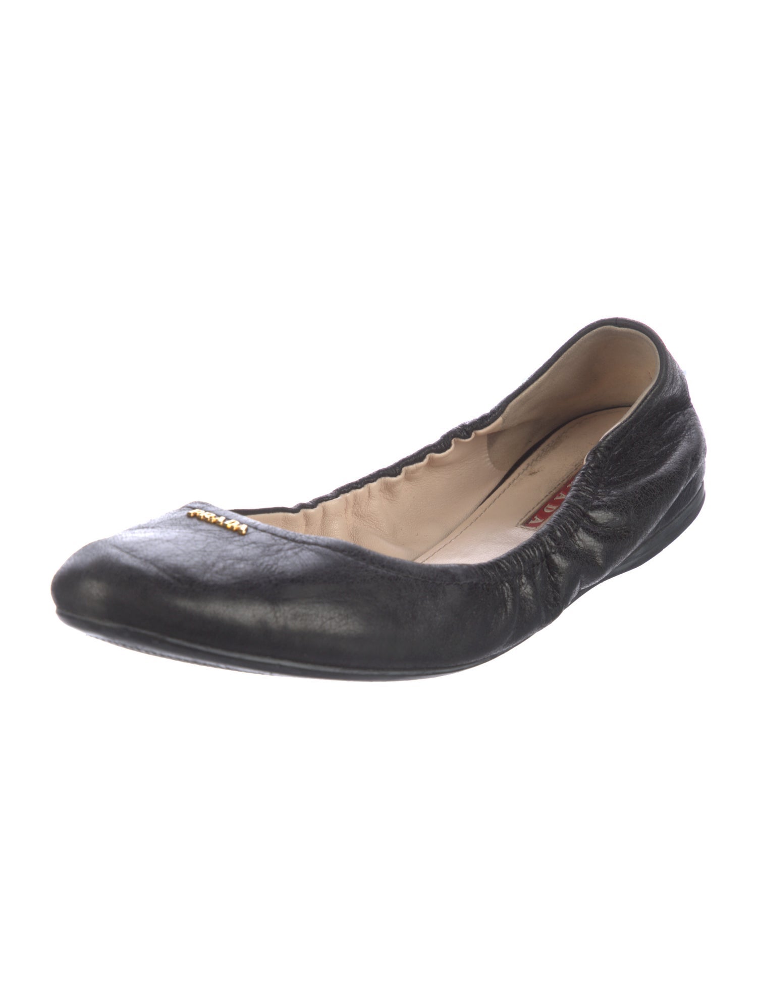 Prada Sport Leather Ballet Flats