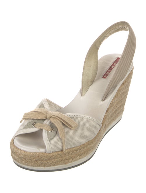 Prada Sport Canvas Bow Accents Espadrilles