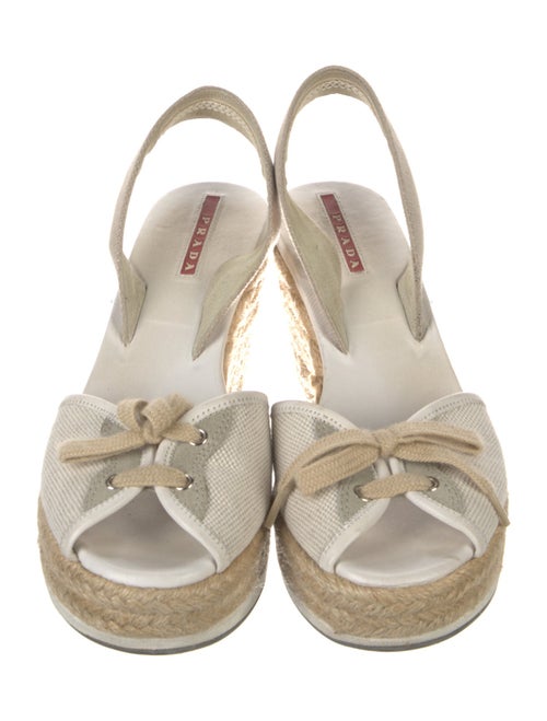 Prada Sport Canvas Bow Accents Espadrilles