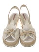 Prada Sport Canvas Bow Accents Espadrilles