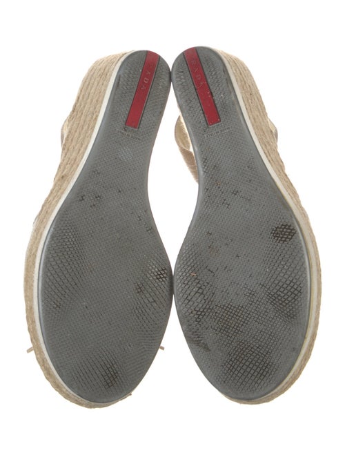 Prada Sport Canvas Bow Accents Espadrilles