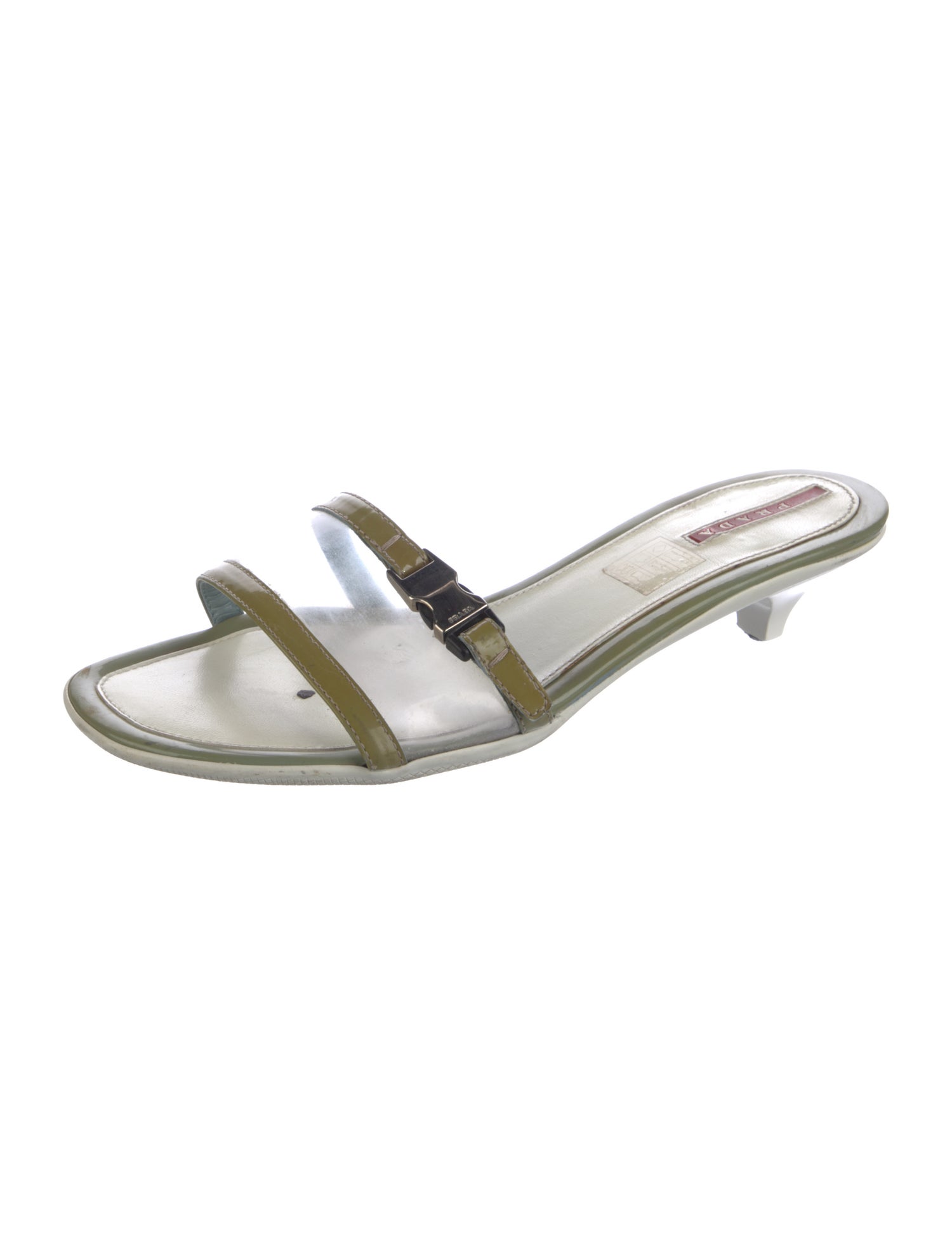 Prada Sport Patent Leather Slides