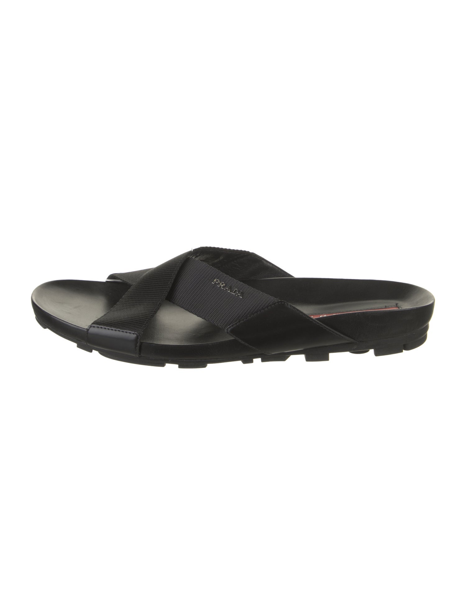 Prada Sport Leather Slides