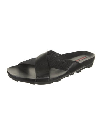Prada Sport Leather Slides