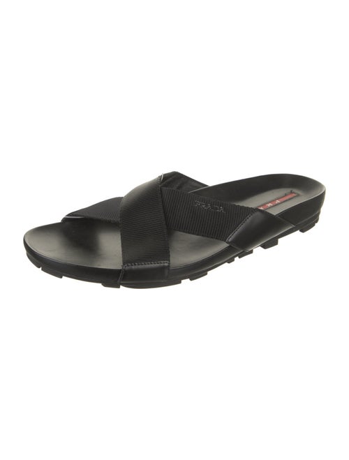 Prada Sport Leather Slides
