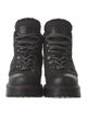 Prada Sport Wool Faux Fur Trim Combat Boots