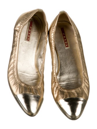 Prada Sport Leather Ballet Flats