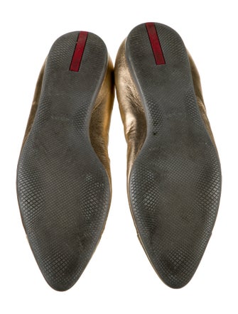 Prada Sport Leather Ballet Flats