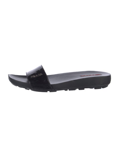 Prada Sport Patent Leather Slides