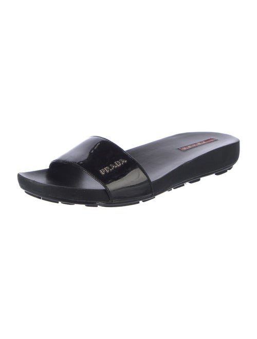 Prada Sport Patent Leather Slides