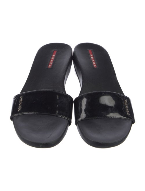 Prada Sport Patent Leather Slides