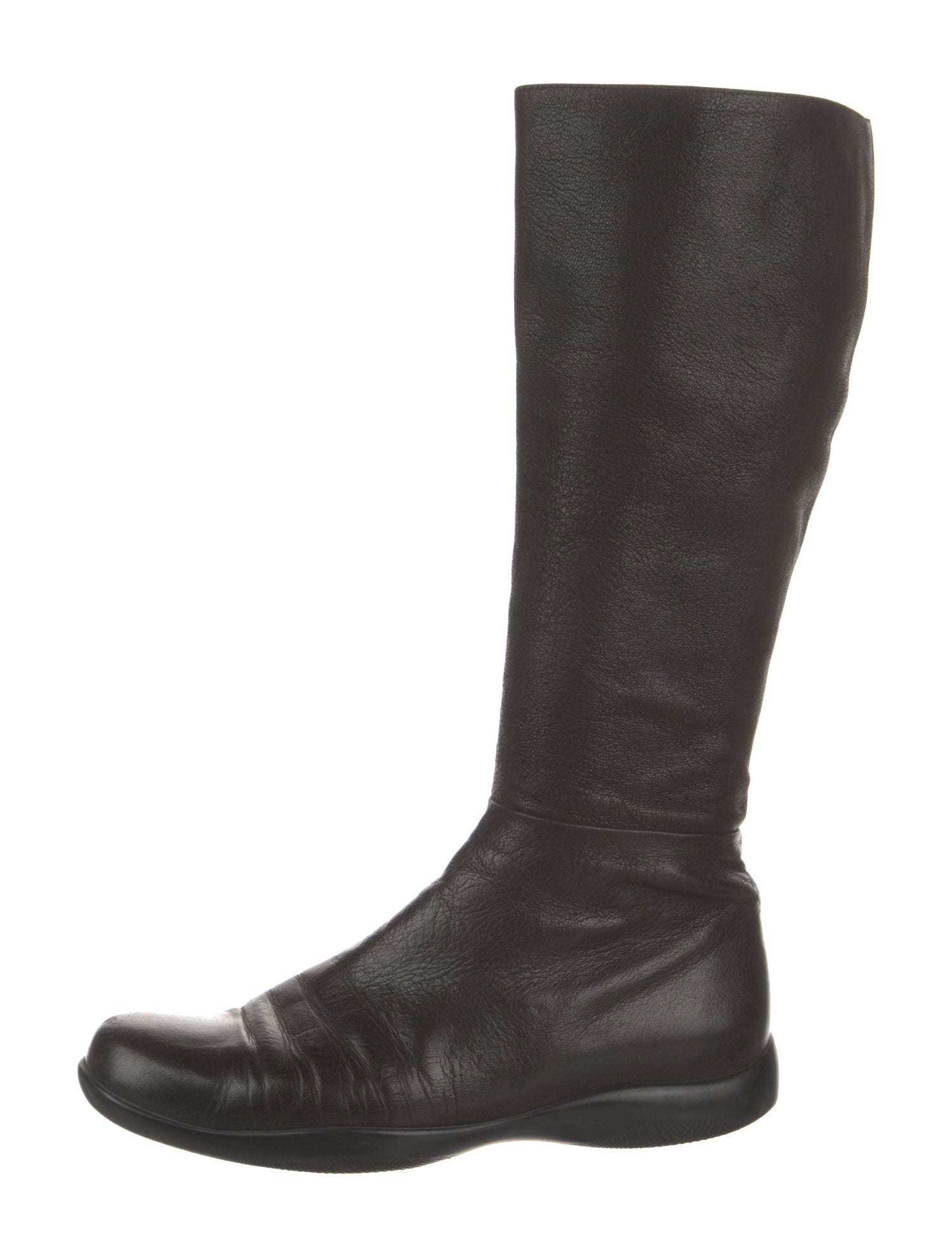 Prada Sport Leather Riding Boots