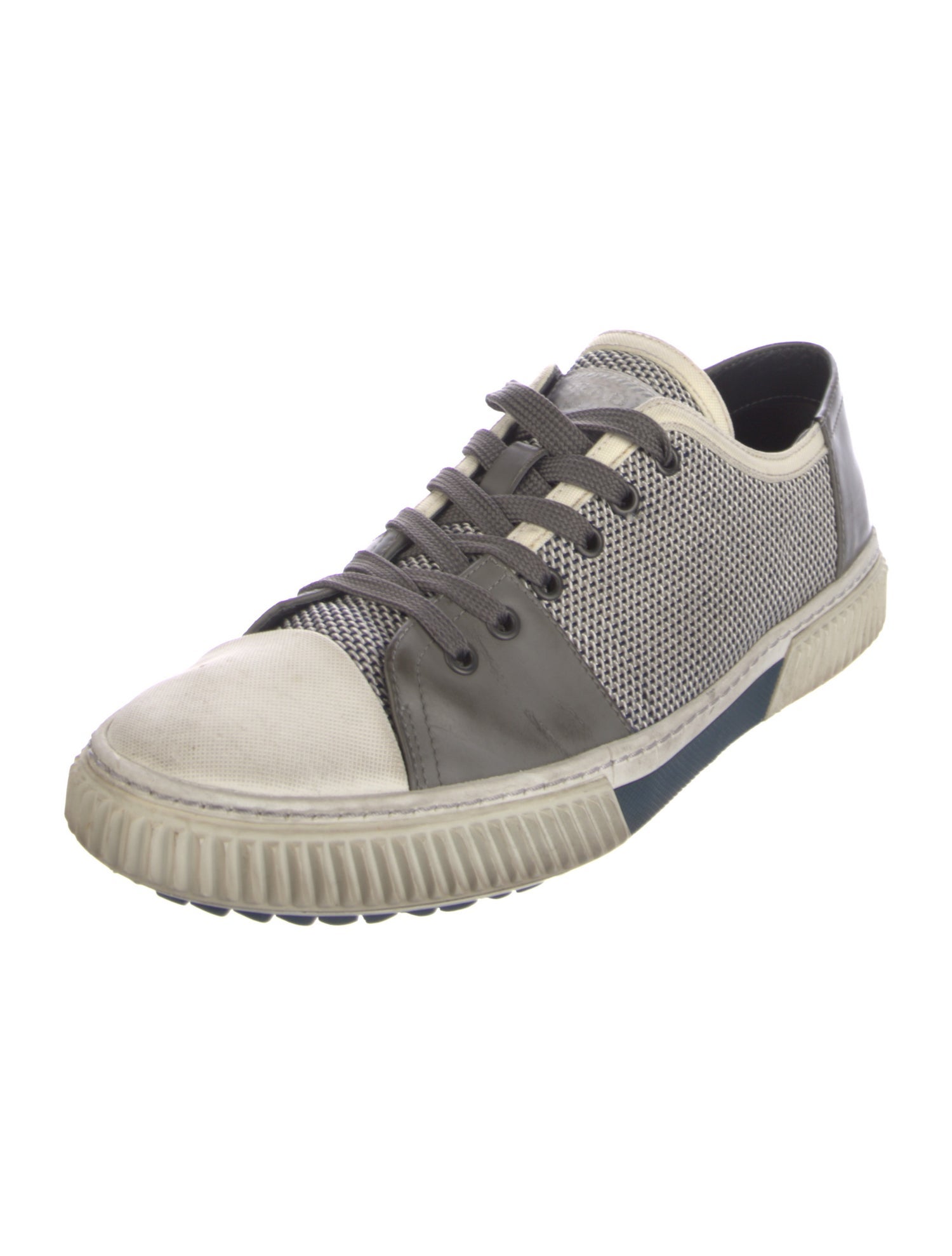 Prada Sport Leather Printed Sneakers