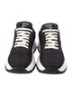 Prada Enameled Metal Triangle Nylon Sneakers