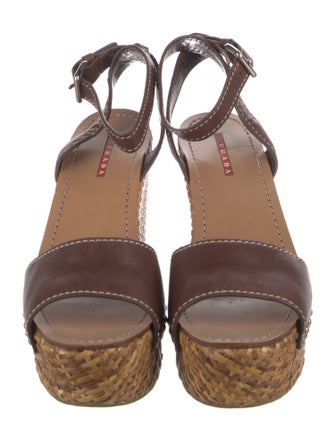 Prada Sport Leather Espadrilles