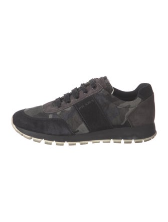 Prada Sport Suede Camouflage Print Sneakers