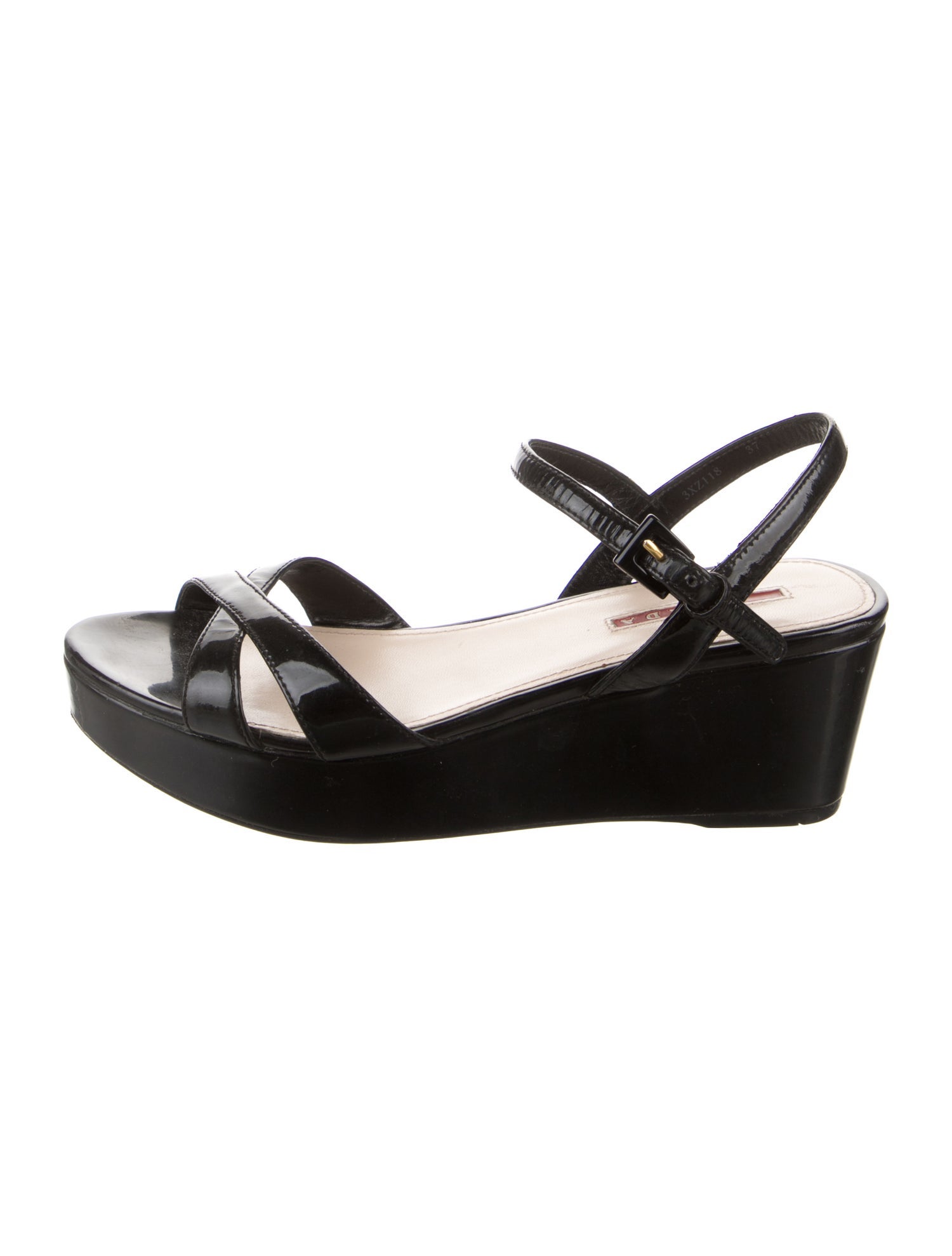 Prada Sport Patent Leather Sandals