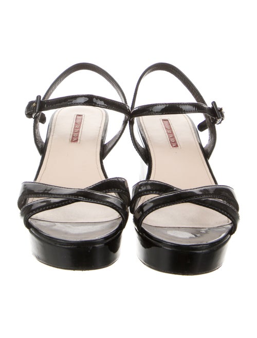 Prada Sport Patent Leather Sandals